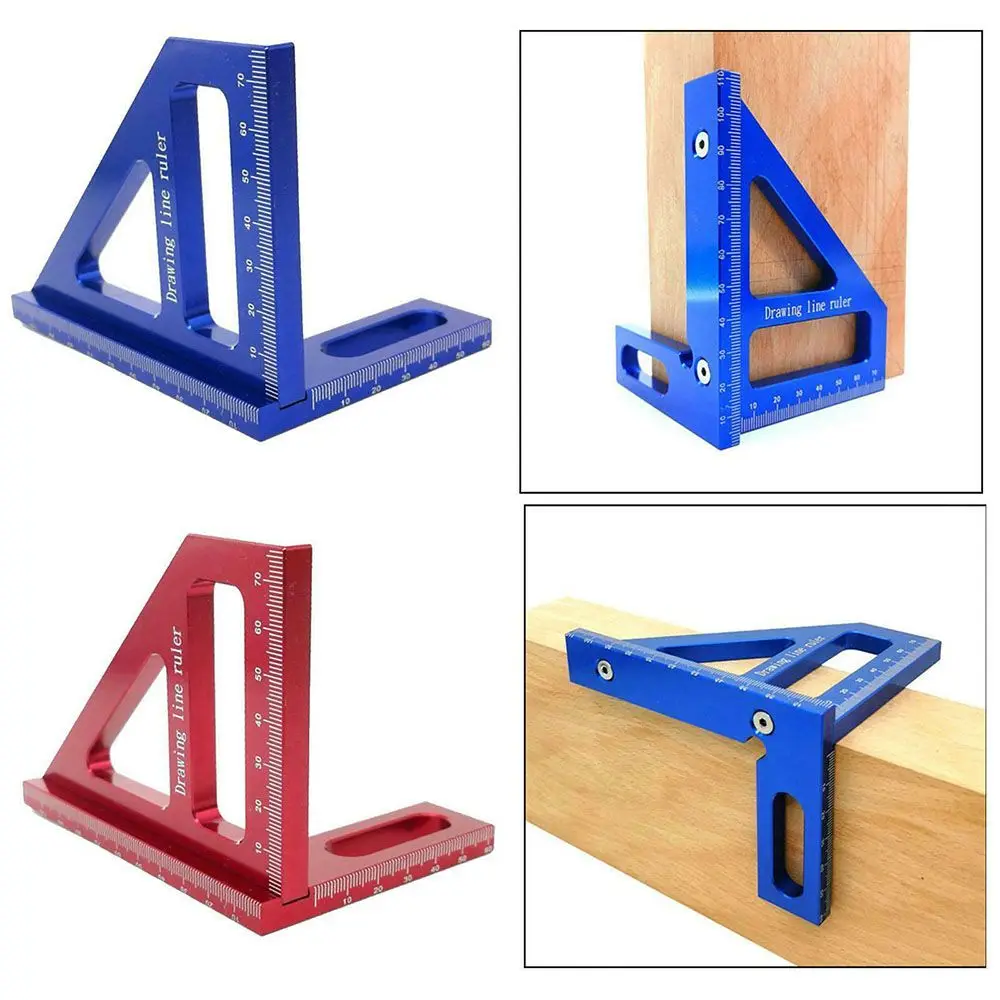 45/90 Degree Ruler Woodworking Square Angle Ruler Protractor Miter Marking Gauge Layout Tool
45/90 Degree Ruler Woodworking Square Angle Ruler Protractor Miter Marking Gauge Layout Tool
