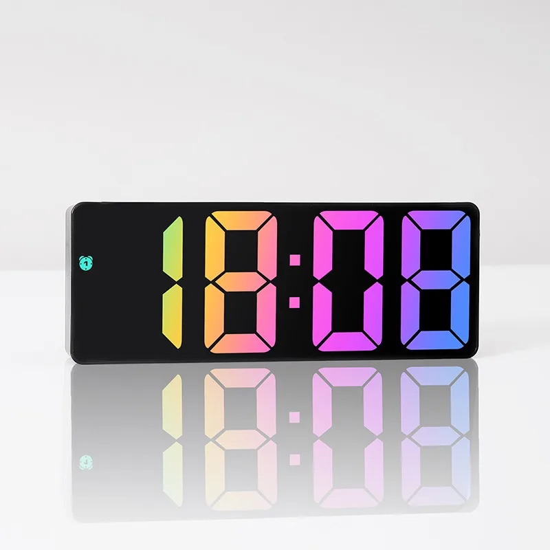 Mirror Digital Alarm Clock Color Fonts LED Alarm Clock for Bedroom Electronic LED Desktop Clock 3 Alarm Settings Voice Control
Mirror Digital Alarm Clock Color Fonts LED Alarm Clock for Bedroom Electronic LED Desktop Clock 3 Alarm Settings Voice Control