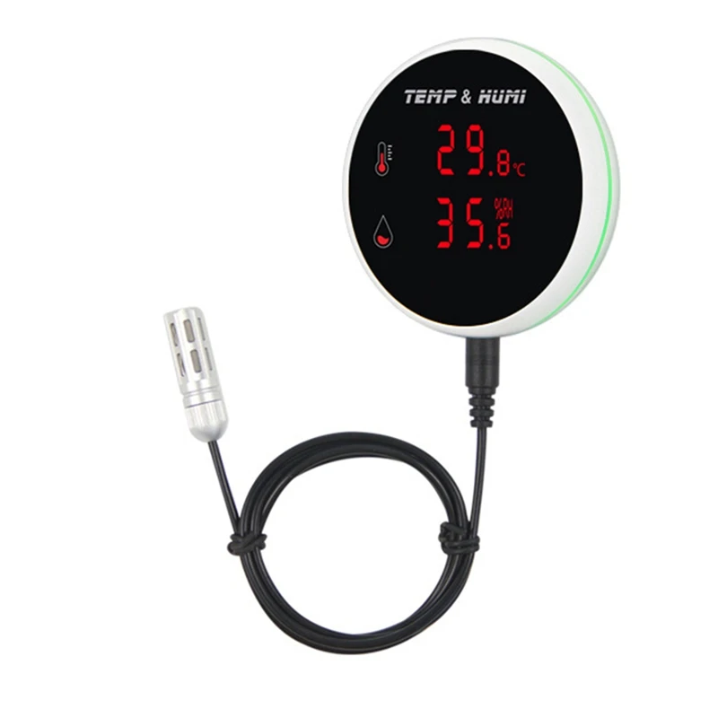 Tuya Wifi Sensor Temperature And Humidity External Probe LCD Display Thermometer Hygrometer Remote Monitor Alarm US Plug
Tuya Wifi Sensor Temperature And Humidity External Probe LCD Display Thermometer Hygrometer Remote Monitor Alarm US Plug