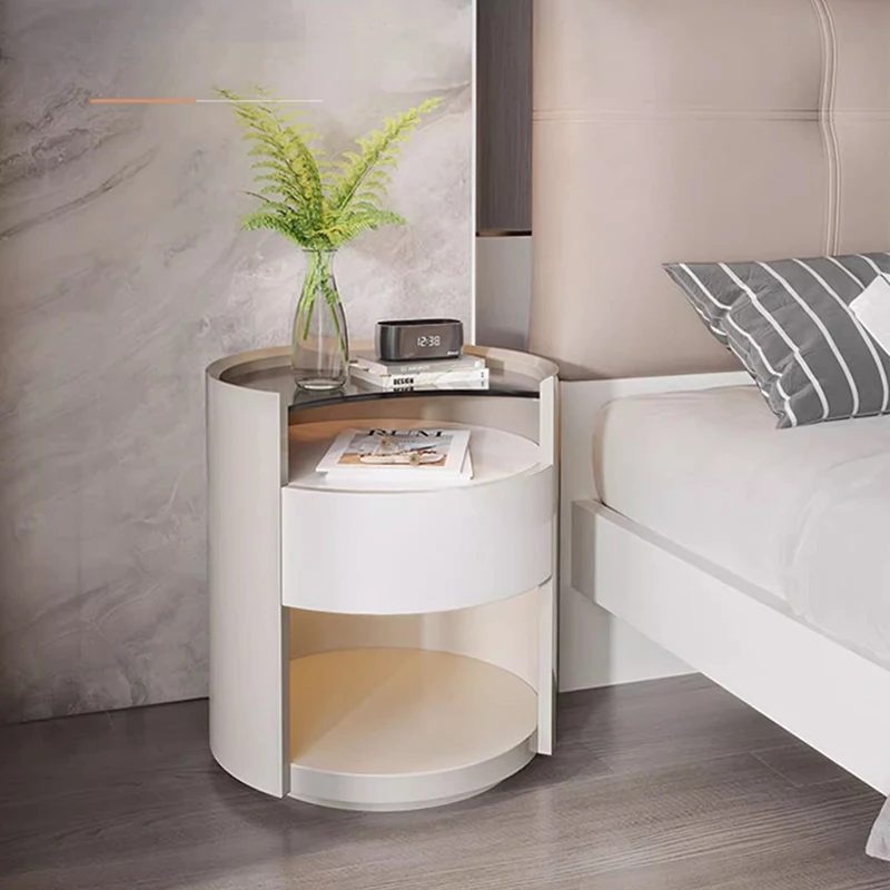 Modern White Nightstand Minimalist Round Korea Trendy Nordic Night Table Space Saving Muebles Para El Hogar Bedroom Furniture
Modern White Nightstand Minimalist Round Korea Trendy Nordic Night Table Space Saving Muebles Para El Hogar Bedroom Furniture