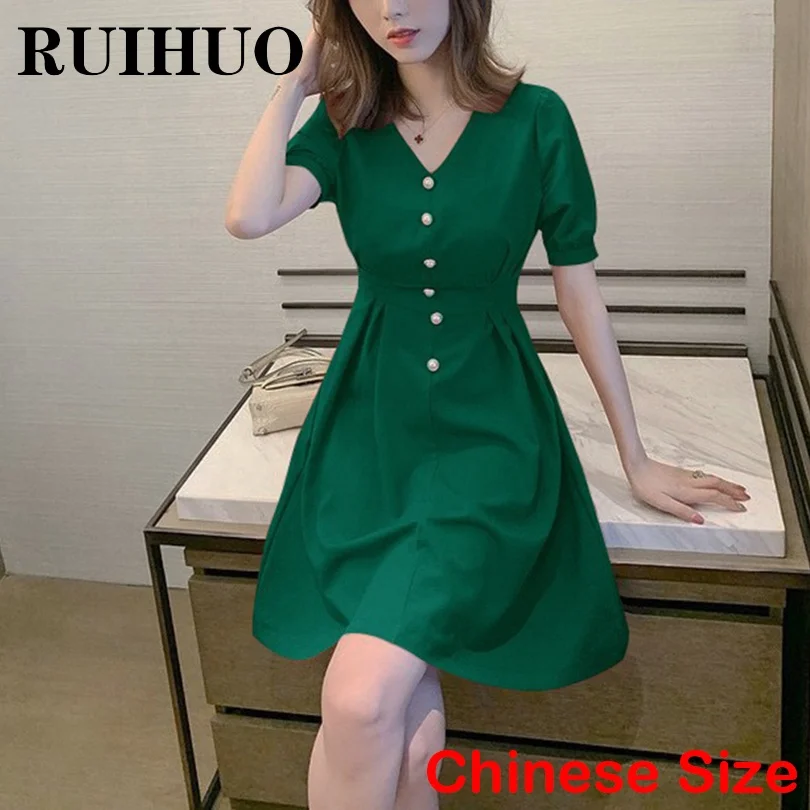 RUIHUO Green Dress Women Clothing Fashion Korean Dress For Women Summer 2022 Chinese Size S-XL New Arrivals
RUIHUO Green Dress Women Clothing Fashion Korean Dress For Women Summer 2022 Chinese Size S-XL New Arrivals