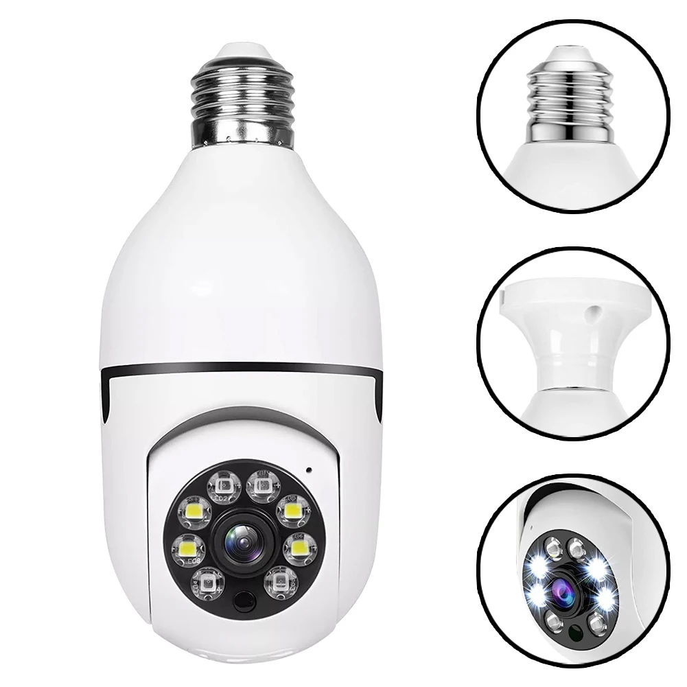 2PCS E27 Bulb Camera 32G Wifi Surveillance Cam Indoor Video Home Security Monitor Full Color Night Vision AI Auto Human Tracking
2PCS E27 Bulb Camera 32G Wifi Surveillance Cam Indoor Video Home Security Monitor Full Color Night Vision AI Auto Human Tracking