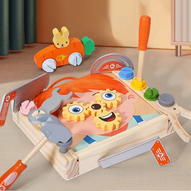 Wooden DIY Nut Assembly Screw Disassembly Driller Simulation Tool Box Kids Pretend Play Toys Montessori Educational Games Gift
Wooden DIY Nut Assembly Screw Disassembly Driller Simulation Tool Box Kids Pretend Play Toys Montessori Educational Games Gift