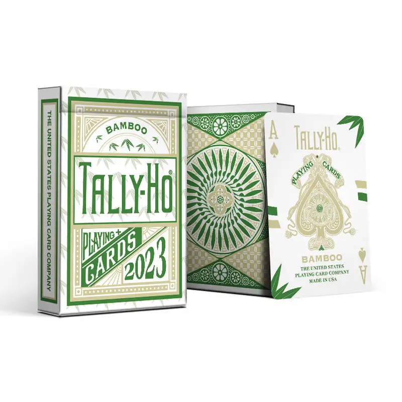 Бамбуковые игральные карты Tally-Ho, велосипедная колода, размер покера, карточные игры, фокусы, реквизит для волшебника
Бамбуковые игральные карты Tally-Ho, велосипедная колода, размер покера, карточные игры, фокусы, реквизит для волшебника