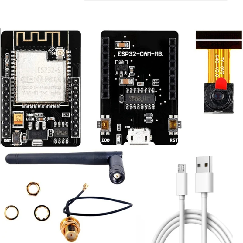 ESP32-CAM-MB Wifi Module 2.4G Antenna ESP32 Serial To Wifi ESP32 CAM Development Board 5V Bluetooth With OV2640 Camera
ESP32-CAM-MB Wifi Module 2.4G Antenna ESP32 Serial To Wifi ESP32 CAM Development Board 5V Bluetooth With OV2640 Camera