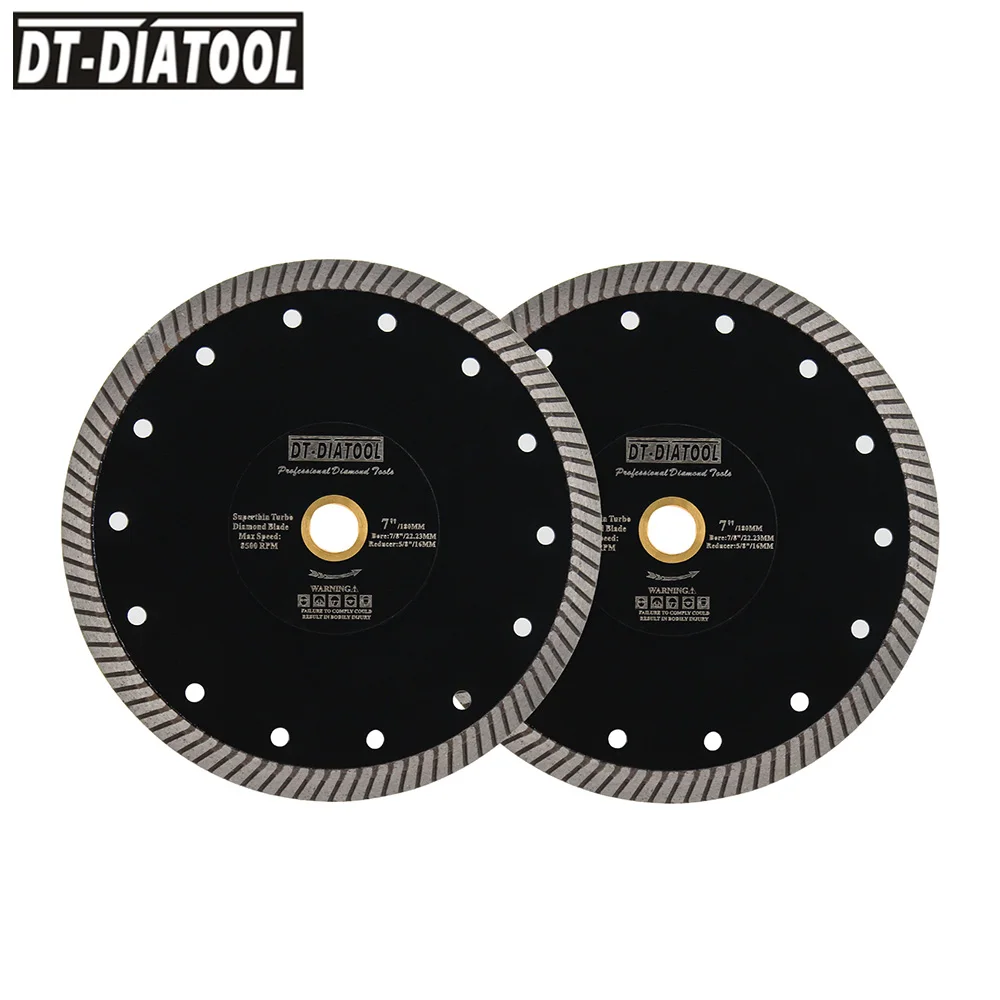 DT-DIATOOL 2pcs Diamond Cutting Disc For Tile Porcelain Ceramic Marble Arbor22.23mm Saw Blades Dia180mm/8inch Cut Wheel 
DT-DIATOOL 2pcs Diamond Cutting Disc For Tile Porcelain Ceramic Marble Arbor22.23mm Saw Blades Dia180mm/8inch Cut Wheel