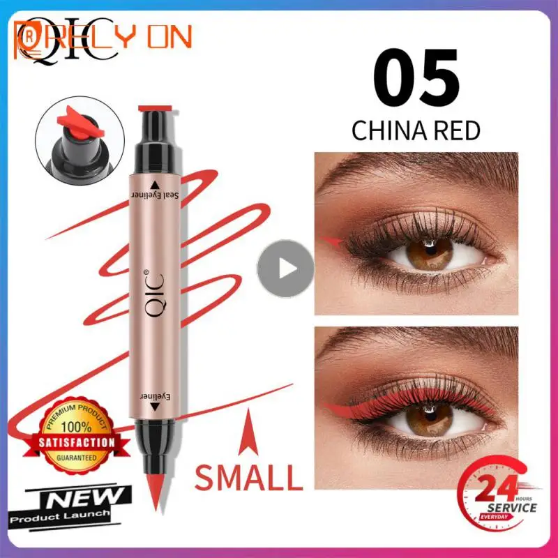 

QIC Color Seal Eyeliner Double-headed Stamp Eyeliner Pen Not Easy To Decolorize Sweat-proof And Not Smudged Eyeliner Liquid Pen