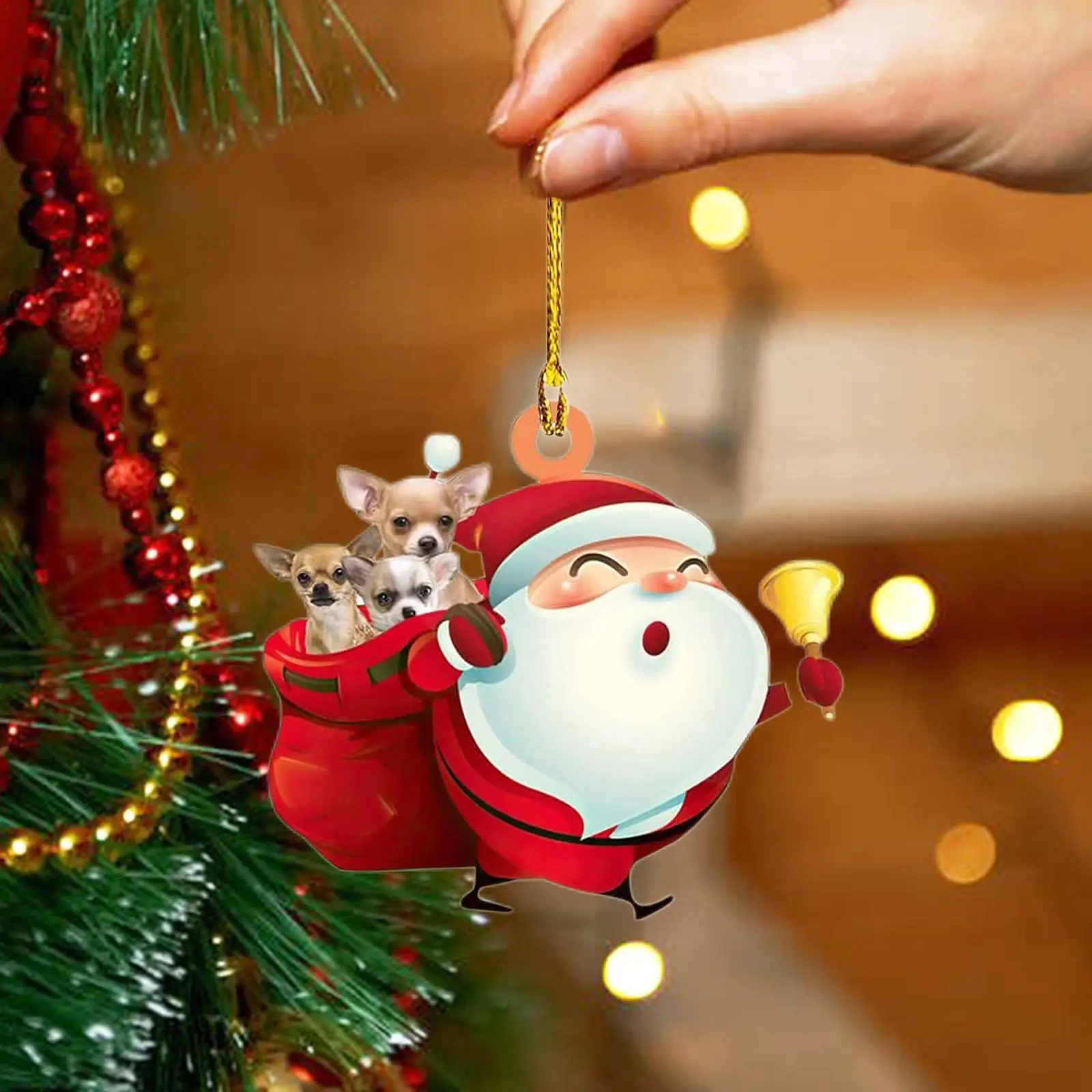 Рождественская елка, подвесные украшения, персонализированные акриловые олени, искусственные украшения для дома в виде Санты
Рождественская елка, подвесные украшения, персонализированные акриловые олени, искусственные украшения для дома в виде Санты