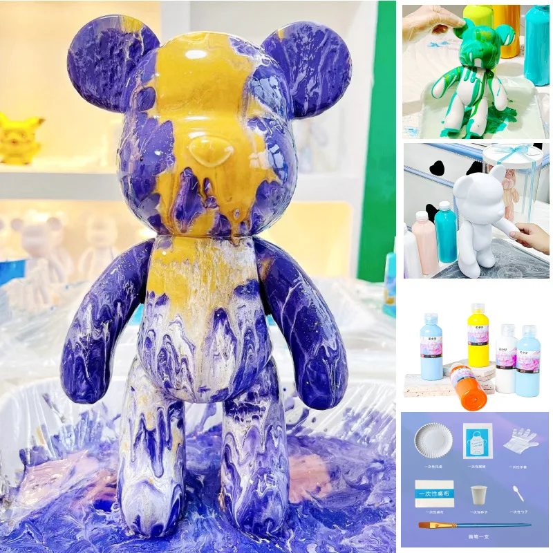 Fluid Bear White Embryo Violent Bear Craft DIY Material Kits Colouring Dolls Boys and Girls Toys Acrylic Paints Set
Fluid Bear White Embryo Violent Bear Craft DIY Material Kits Colouring Dolls Boys and Girls Toys Acrylic Paints Set