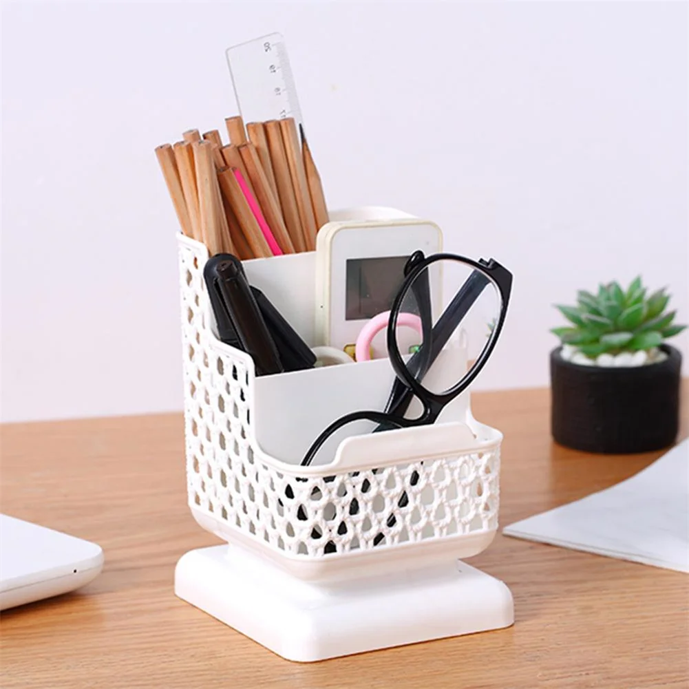 3 Gird Desktop Organizer Creative Pen Holder Desk Makeups Pencil Storage Stand TV Remote Control Storage Box
3 Gird Desktop Organizer Creative Pen Holder Desk Makeups Pencil Storage Stand TV Remote Control Storage Box