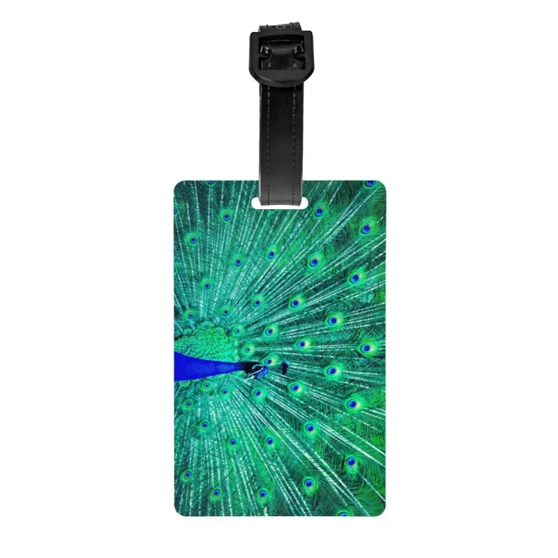 Удивительная бирка для багажа с павлиньими перьями для чемодана для путешествий Чехол для личной безопасности животных именная идентификационная карта 
Удивительная бирка для багажа с павлиньими перьями для чемодана для путешествий Чехол для личной безопасности животных именная идентификационная карта