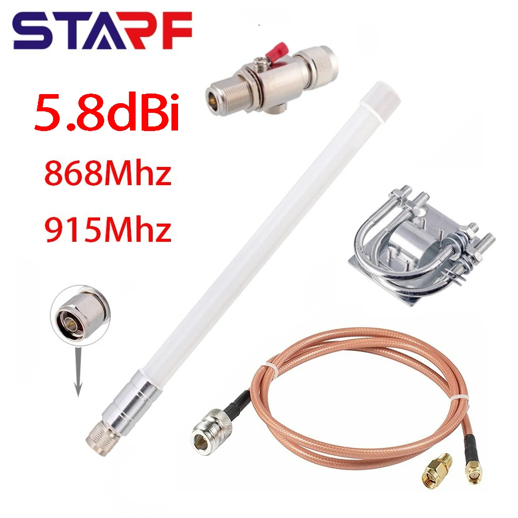 5.8dBi Helium Antenna RAK 860-930MHz For Helium Hotspot Miner V2 V1 Bobcat Miner 300 N Male Connector LoRa Antenna Kit
5.8dBi Helium Antenna RAK 860-930MHz For Helium Hotspot Miner V2 V1 Bobcat Miner 300 N Male Connector LoRa Antenna Kit