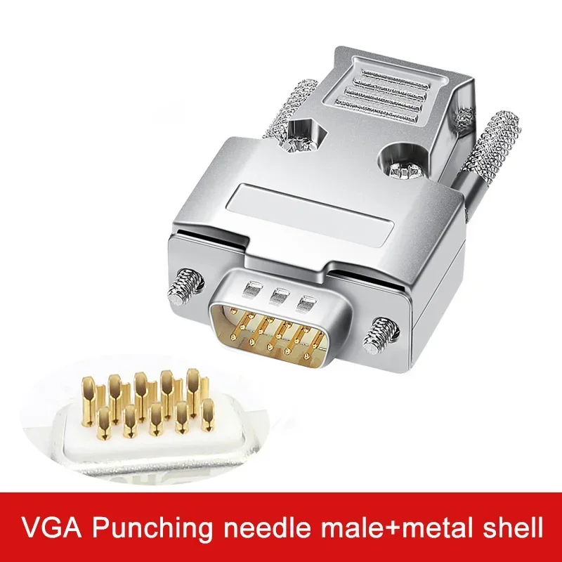 Золотой разъём VGA из меди, HDB15, 3 ряда
Золотой разъём VGA из меди, HDB15, 3 ряда