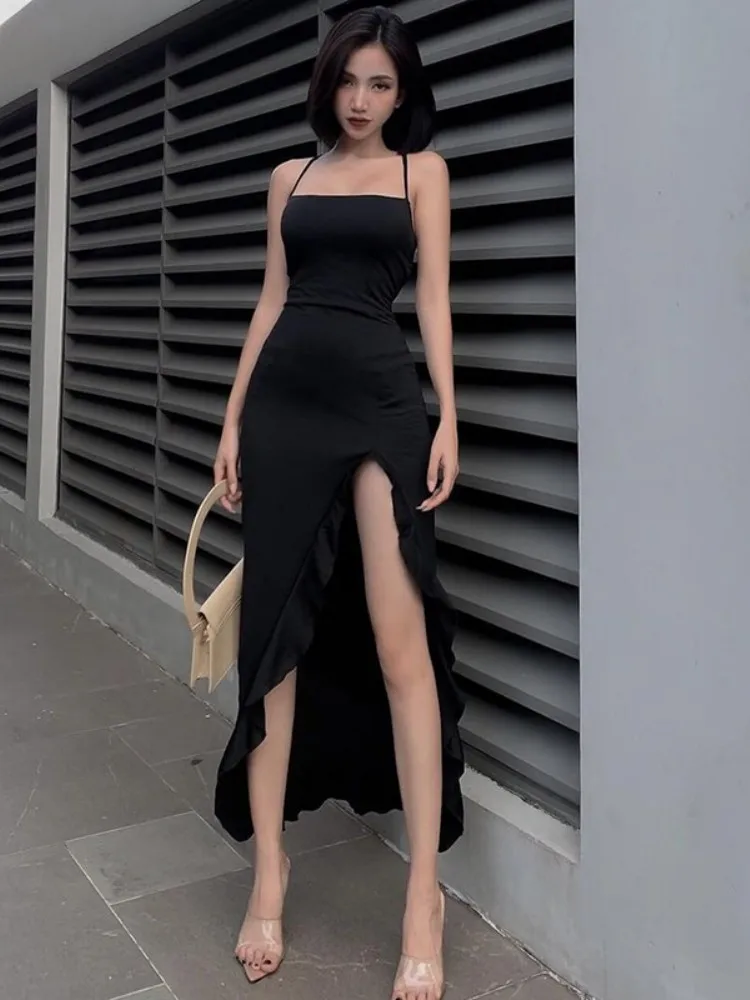 Backless Long Dresses For Women Lace-Up Vestidos Elegantes Para Mujer Sleeveless Asymmetrical Split White Club Outfit High Waist
Backless Long Dresses For Women Lace-Up Vestidos Elegantes Para Mujer Sleeveless Asymmetrical Split White Club Outfit High Waist