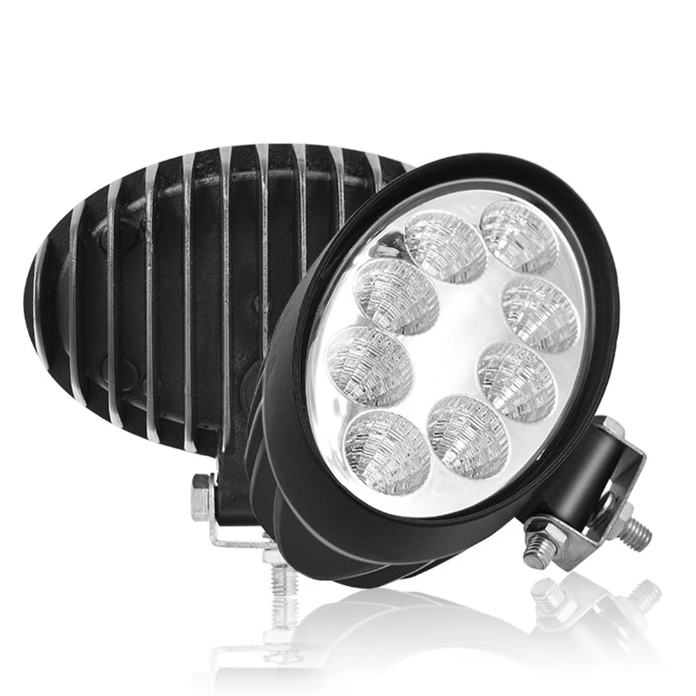 

DC 12-24V 24W 6000K Oval LED Work Lamp Fog Light 5inch For Truck OffRoad Tractor Flood Beam Car Light Accessories