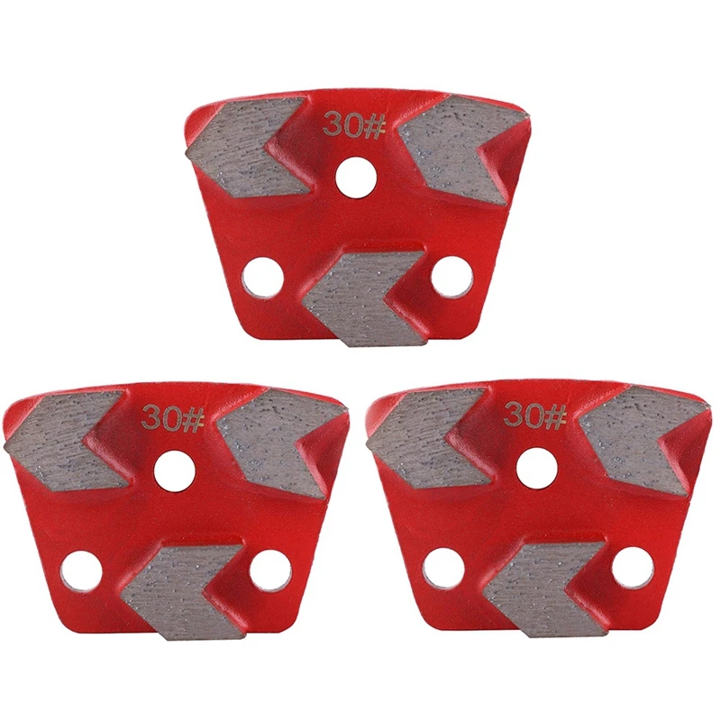 3X 30 Grit Metal Bond Scraper Trapezoid Diamond Floor Grinding Pad Disc For Removing Adhesives Spots Joints
3X 30 Grit Metal Bond Scraper Trapezoid Diamond Floor Grinding Pad Disc For Removing Adhesives Spots Joints