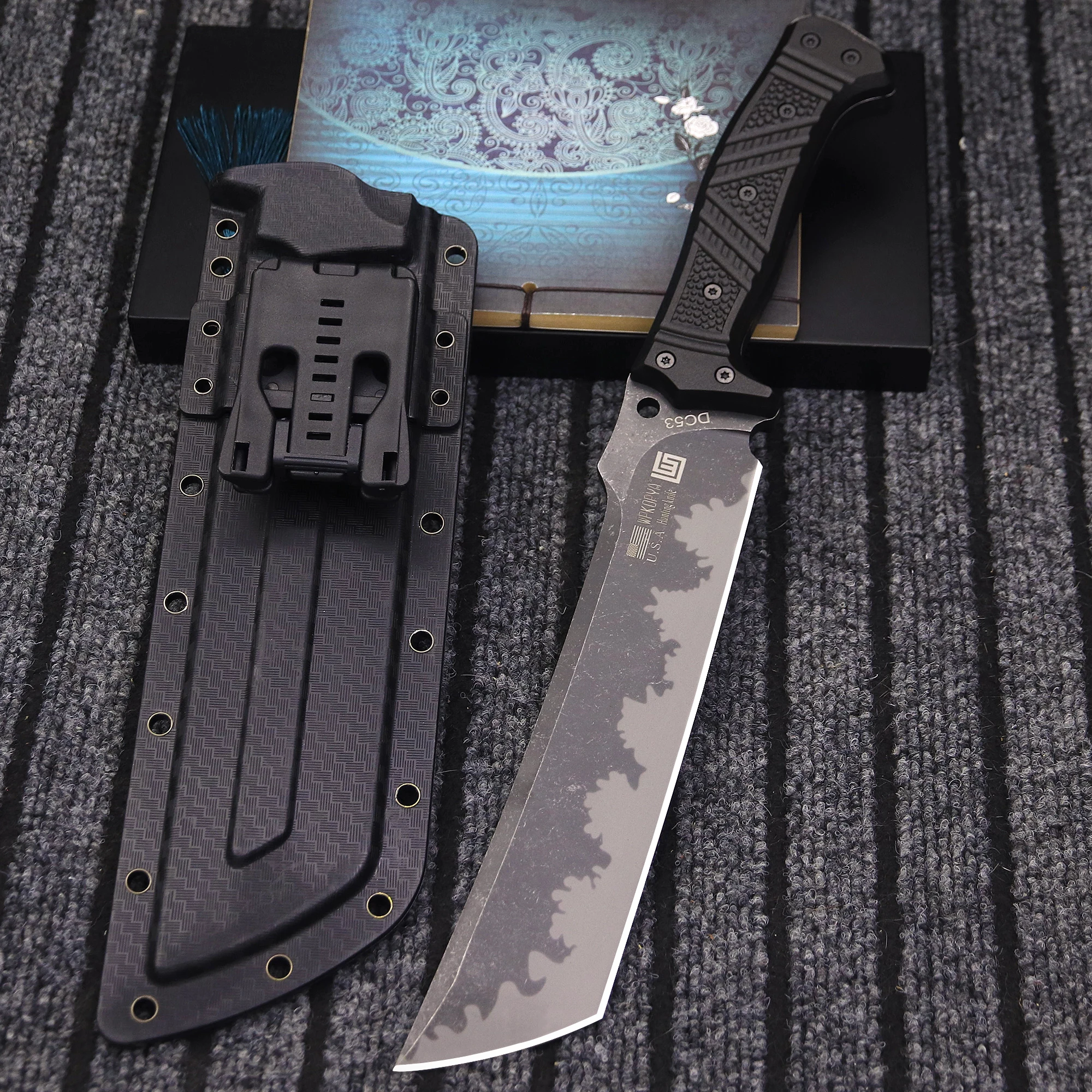 Немецкий стальной 6 мм камень DC53, Помытый сельскохозяйственный деревянный нож, лесозаготовка джунглей, деревянный нож с ножом, сельскохозяйственный инструмент, нож
Немецкий стальной 6 мм камень DC53, Помытый сельскохозяйственный деревянный нож, лесозаготовка джунглей, деревянный нож с ножом, сельскохозяйственный инструмент, нож