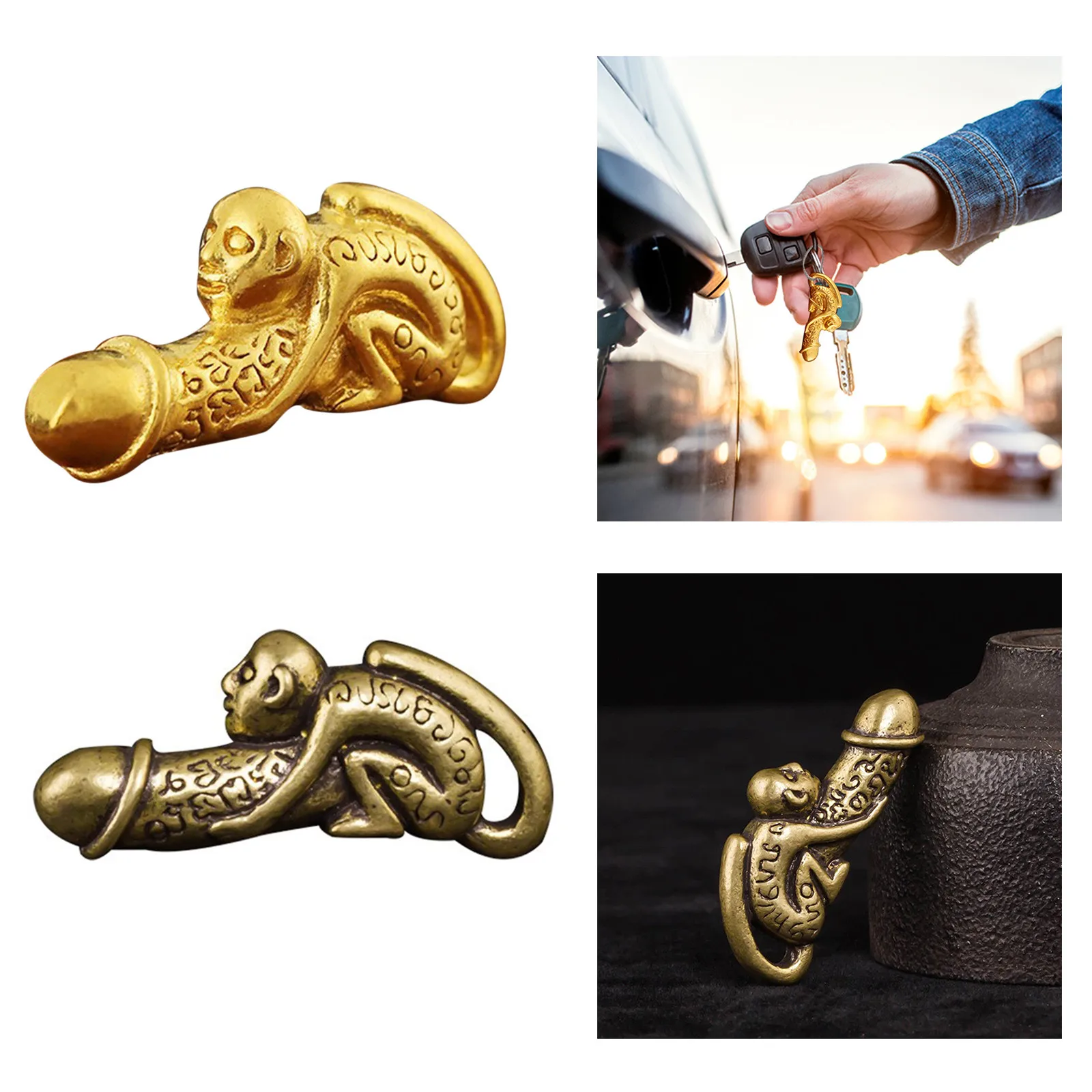 Creative Car Pendant Pendant Fun Multi-purpose Monkey Keychain Brass Fun Metal Ornaments
Creative Car Pendant Pendant Fun Multi-purpose Monkey Keychain Brass Fun Metal Ornaments