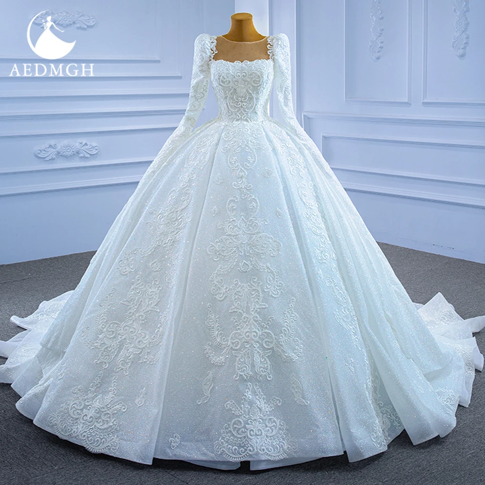 Aedmgh Ball Gown Princess Wedding Dresses 2023 O-Neck Long Sleeve Robe De Mariee Beaded Appliques Luxury Shiny Vestido De Novia
Aedmgh Ball Gown Princess Wedding Dresses 2023 O-Neck Long Sleeve Robe De Mariee Beaded Appliques Luxury Shiny Vestido De Novia