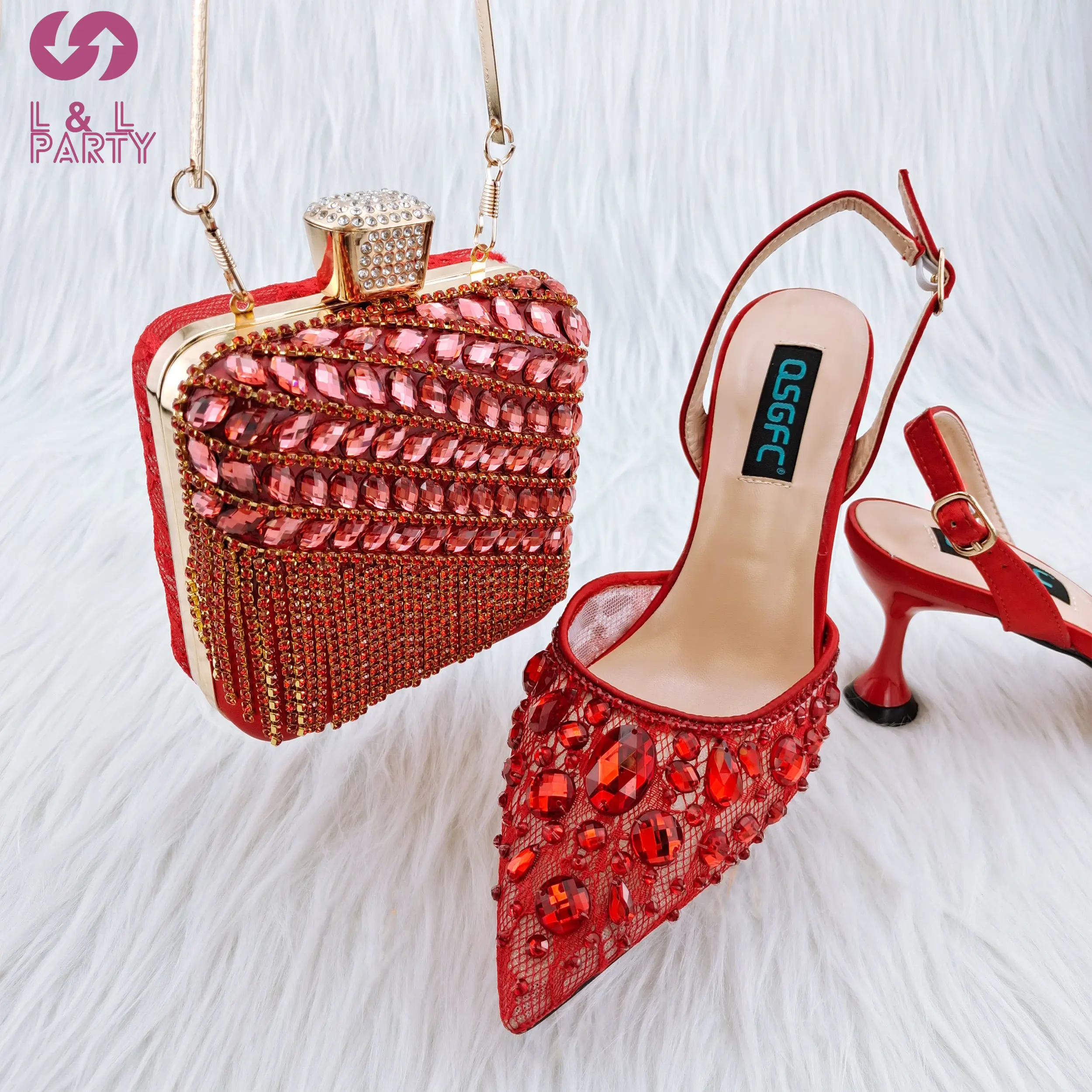 Coming-of-age ceremony New Arrivals Slingback Pumps Match Hand Bag in Red Color Think Heels African Ladies Party Shoes
Coming-of-age ceremony New Arrivals Slingback Pumps Match Hand Bag in Red Color Think Heels African Ladies Party Shoes
