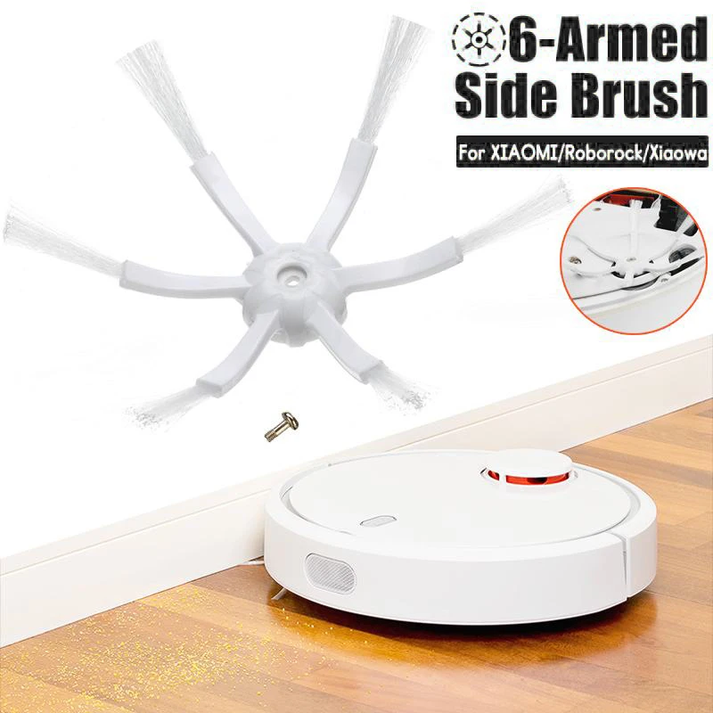 6 Arms Side Brushes For Xiaomi Roborock S50 S51 S55 Robot Vacuum Cleaner Side Brush Spare Parts Sweeping Robot Accessories
6 Arms Side Brushes For Xiaomi Roborock S50 S51 S55 Robot Vacuum Cleaner Side Brush Spare Parts Sweeping Robot Accessories