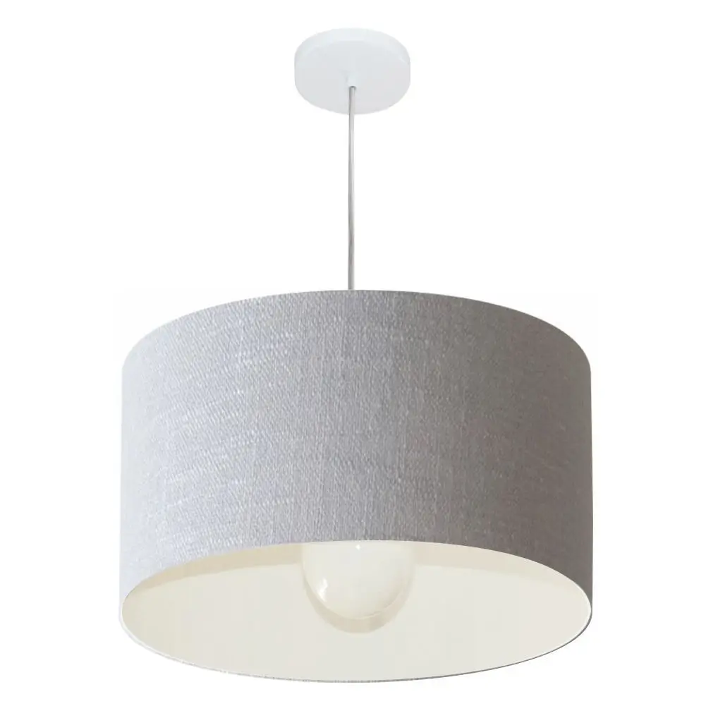 Lustre Pendente Cilíndrico Md-4205 Cúpula in Tecido 45x30cm Rustico Cinza - Bivolt
Lustre Pendente Cilíndrico Md-4205 Cúpula in Tecido 45x30cm Rustico Cinza - Bivolt