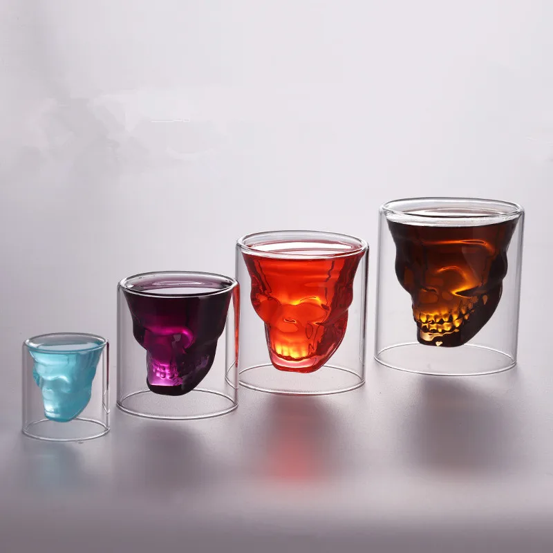 Double Layer Skull Cup Shot Glass Pirate Mug, Transparent Water Glass Beer Mug for Whiskey Wine Vodka Bar Club Beer Wine Glass
Double Layer Skull Cup Shot Glass Pirate Mug, Transparent Water Glass Beer Mug for Whiskey Wine Vodka Bar Club Beer Wine Glass