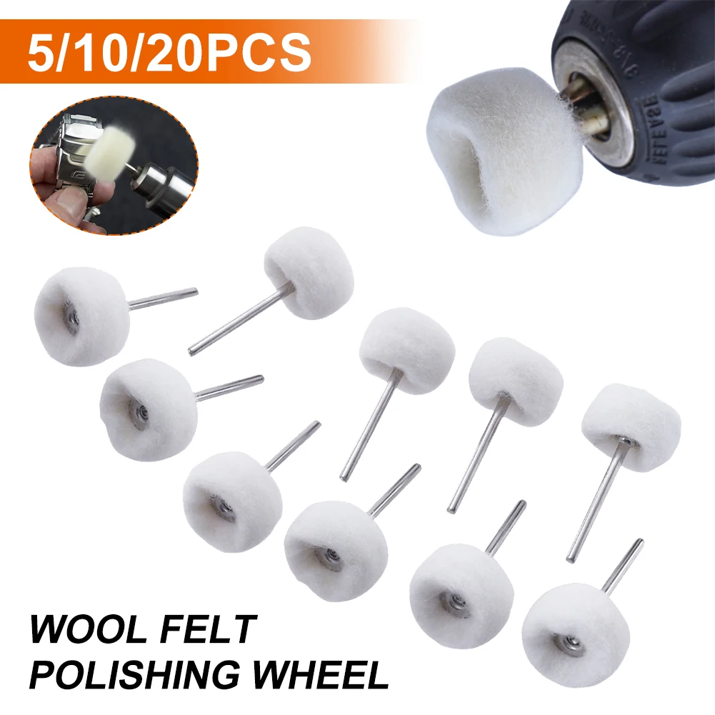5/10/20PCS Wool Felt Polishing Wheel Grinding Sanding Head Abrasive Buffing Wheel 3mm Shank Polishing Brush For Dremel Dril
5/10/20PCS Wool Felt Polishing Wheel Grinding Sanding Head Abrasive Buffing Wheel 3mm Shank Polishing Brush For Dremel Dril