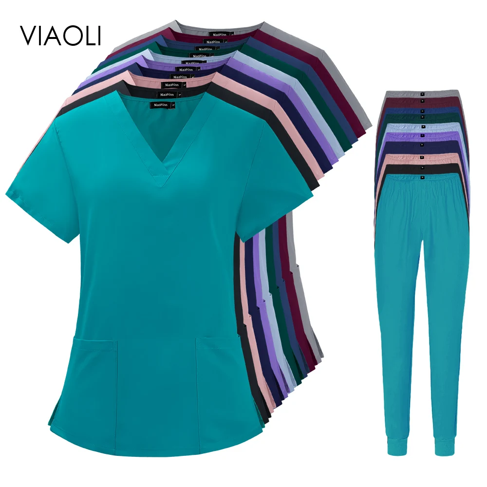 Short Sleeve V-Neck Women Scrubs Clothes Operating Room Medical Uniforms Workers T-Shirt Jogger Suit Summer Medical Accessories
Short Sleeve V-Neck Women Scrubs Clothes Operating Room Medical Uniforms Workers T-Shirt Jogger Suit Summer Medical Accessories
