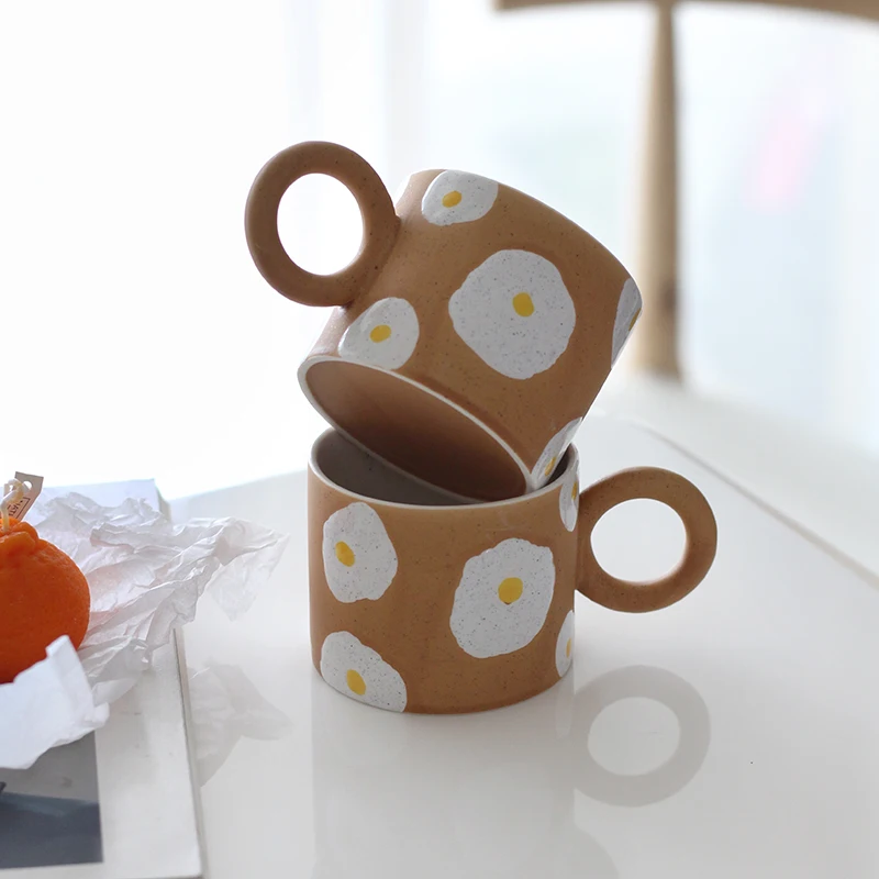 Creative Hand Painted Poached Eggs Mug Ceramic Breakfast Coffee Milk Tea Cups Kitchen Office Drinkware Microwave Dishwasher Safe
Creative Hand Painted Poached Eggs Mug Ceramic Breakfast Coffee Milk Tea Cups Kitchen Office Drinkware Microwave Dishwasher Safe
