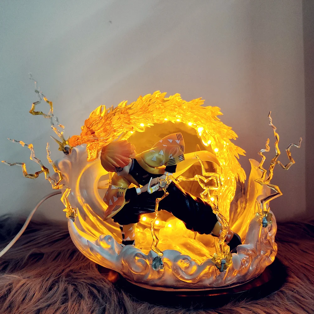Demon Slayer Anime Zenitsu Thunderclap Dragon Led Scene PVC Action Figure Toy 230mm Kimetsu no Yaiba Figurine
Demon Slayer Anime Zenitsu Thunderclap Dragon Led Scene PVC Action Figure Toy 230mm Kimetsu no Yaiba Figurine