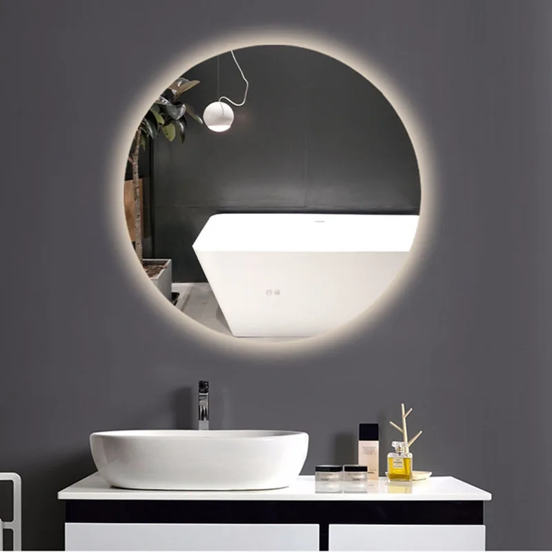 Smart Round Full Height Bathroom Wall Mirror Decorative Cosmetic Home Room Decor Mirror with Light Miroir Mural Vanity Mirror
Smart Round Full Height Bathroom Wall Mirror Decorative Cosmetic Home Room Decor Mirror with Light Miroir Mural Vanity Mirror
