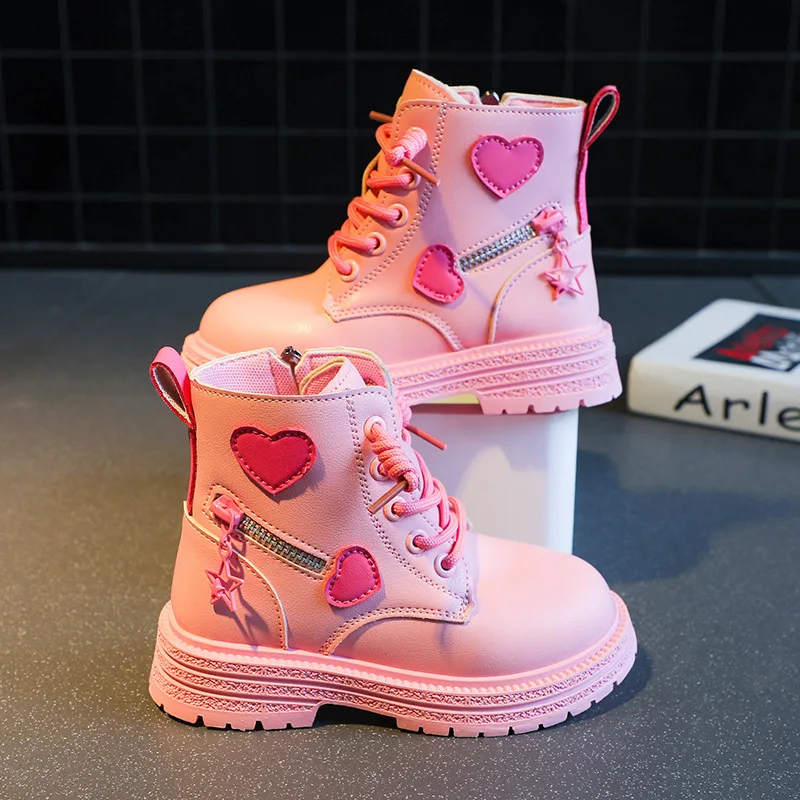 Girls Boots Autumn Winter Plush Children Boots Boys Girls Shoes Fashion Brand Soft Leather Warm Kids Boots Martin Boots
Girls Boots Autumn Winter Plush Children Boots Boys Girls Shoes Fashion Brand Soft Leather Warm Kids Boots Martin Boots