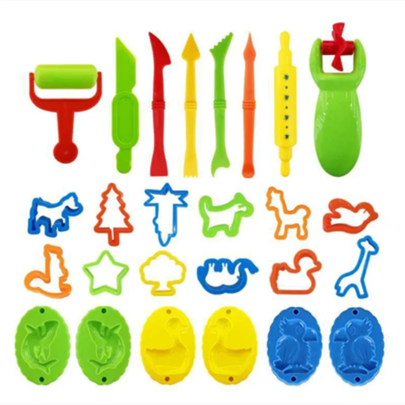 

Hot Sale DIY Slime Play Dough Tools Accessories Plasticine Mold Modeling Clay Kit Slime Plastic Set Cutters Moulds Toy for Kids
