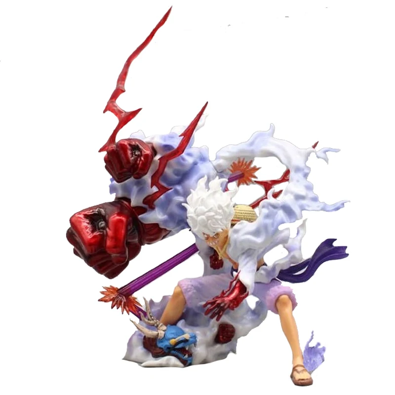 28cm One Piece Monkey D Luffy GEAR 5 Anime Figures Nika Sun God PVC Model Figurine Collectible Figma Model Doll Toys for Kids 
28cm One Piece Monkey D Luffy GEAR 5 Anime Figures Nika Sun God PVC Model Figurine Collectible Figma Model Doll Toys for Kids