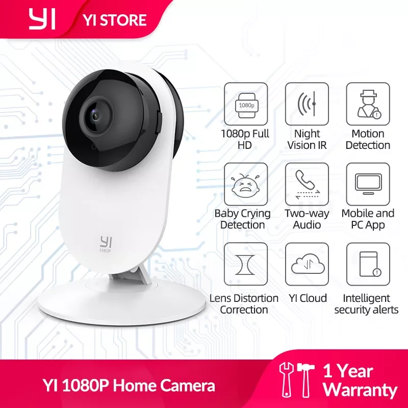 YI 1080p Home Camera Baby Crying Detection Cutting-edge Design Night Vision WIFI Wireless IP Security Surveillance System Global
YI 1080p Home Camera Baby Crying Detection Cutting-edge Design Night Vision WIFI Wireless IP Security Surveillance System Global