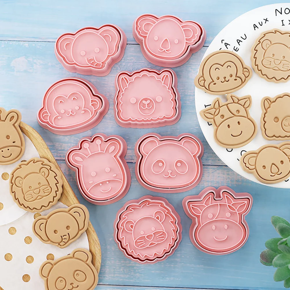 8Pcs/set Cartoon Cute Animals Cookie Cutters Plastic Pressable Biscuit Mold Fondant Cookie Stamp Kitchen Pastry Baking Tools
8Pcs/set Cartoon Cute Animals Cookie Cutters Plastic Pressable Biscuit Mold Fondant Cookie Stamp Kitchen Pastry Baking Tools