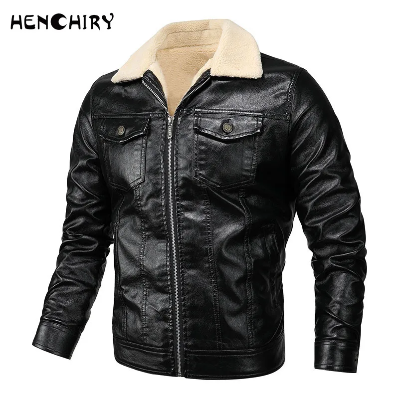 HENCHIRY New Autumn Men's European and American Style Leather Jacket Fashion Slim Locomotive Pu Plush Plush Punk Motorcycle
HENCHIRY New Autumn Men's European and American Style Leather Jacket Fashion Slim Locomotive Pu Plush Plush Punk Motorcycle