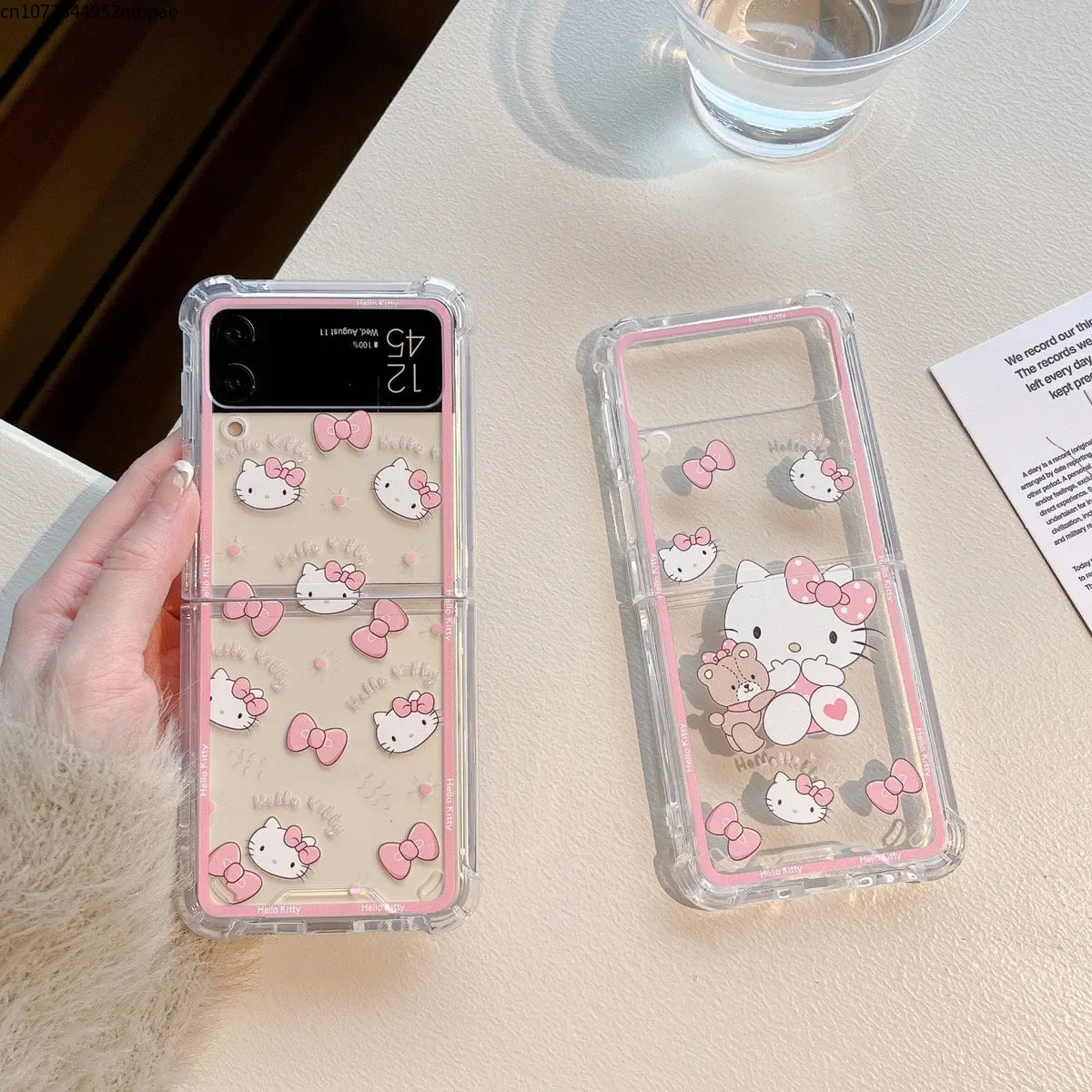 Cute Cartoon Sanrio Hello Kitty Transparent Phone Case for Samsung Galaxy Z Flip 3 Z Flip 4 Hard PC Anti-drop Back Cover Funda
Cute Cartoon Sanrio Hello Kitty Transparent Phone Case for Samsung Galaxy Z Flip 3 Z Flip 4 Hard PC Anti-drop Back Cover Funda