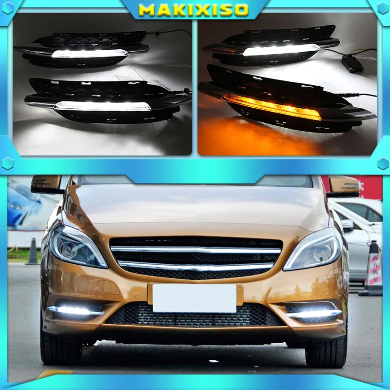2pcs LED DRL Yellow turn signals For Mercedes-Benz B-Class W245 B180 B200 11-13 White
2pcs LED DRL Yellow turn signals For Mercedes-Benz B-Class W245 B180 B200 11-13 White