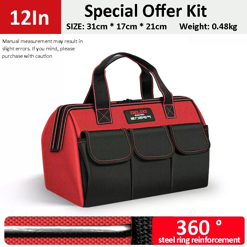 Сумка для инструментов DELIXI ELECTRIC из оксфорда
Сумка для инструментов DELIXI ELECTRIC из оксфорда
