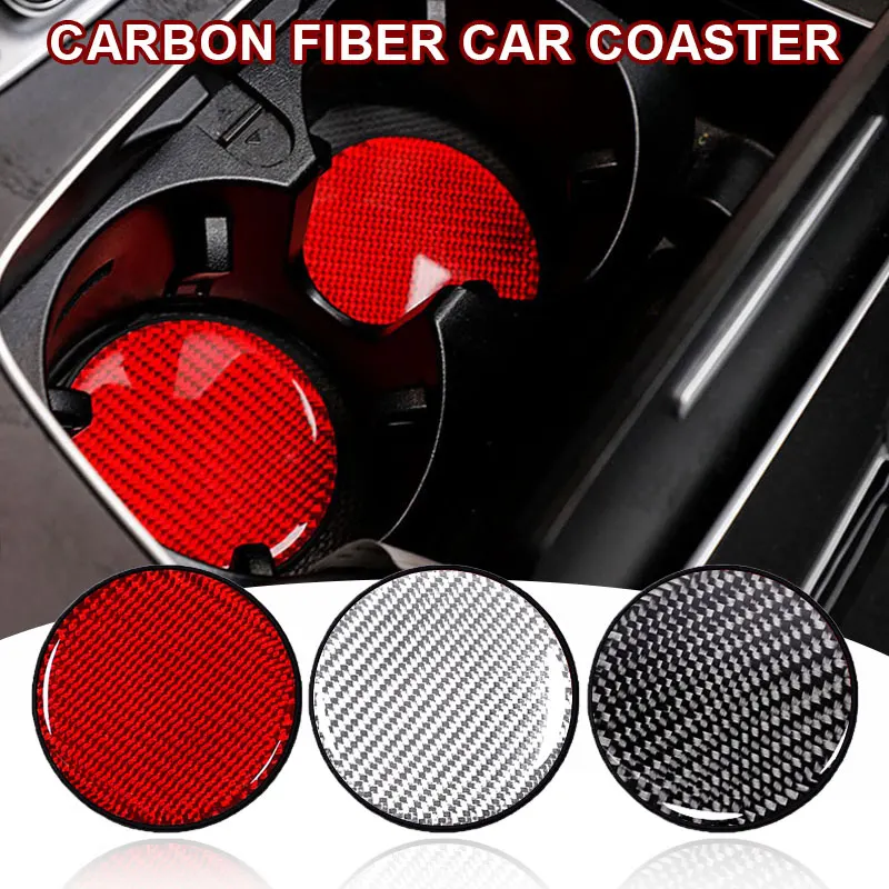 A Pair Car Carbon Fiber Water Cup Cushion Tide Sign Ins Neutral Red/Black/Silver Carbon Fiber Pattern Automobile Tea Cup Mat PVC
A Pair Car Carbon Fiber Water Cup Cushion Tide Sign Ins Neutral Red/Black/Silver Carbon Fiber Pattern Automobile Tea Cup Mat PVC