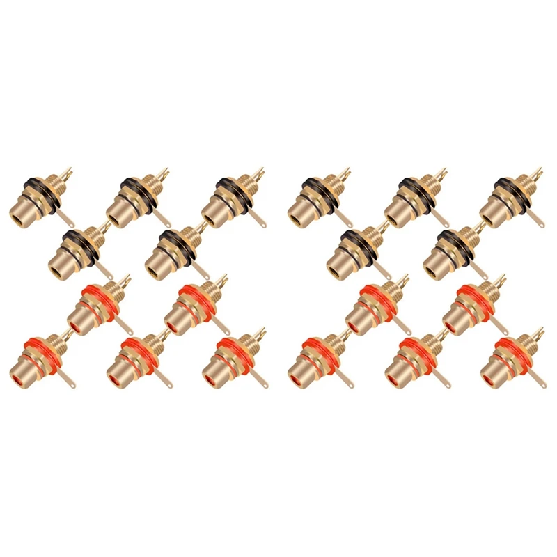 20Pcs/Lot RCA Connector Gold Plated Female Jack Socket Solder Wire Connector RCA Panel Mount Chassis 
20Pcs/Lot RCA Connector Gold Plated Female Jack Socket Solder Wire Connector RCA Panel Mount Chassis
