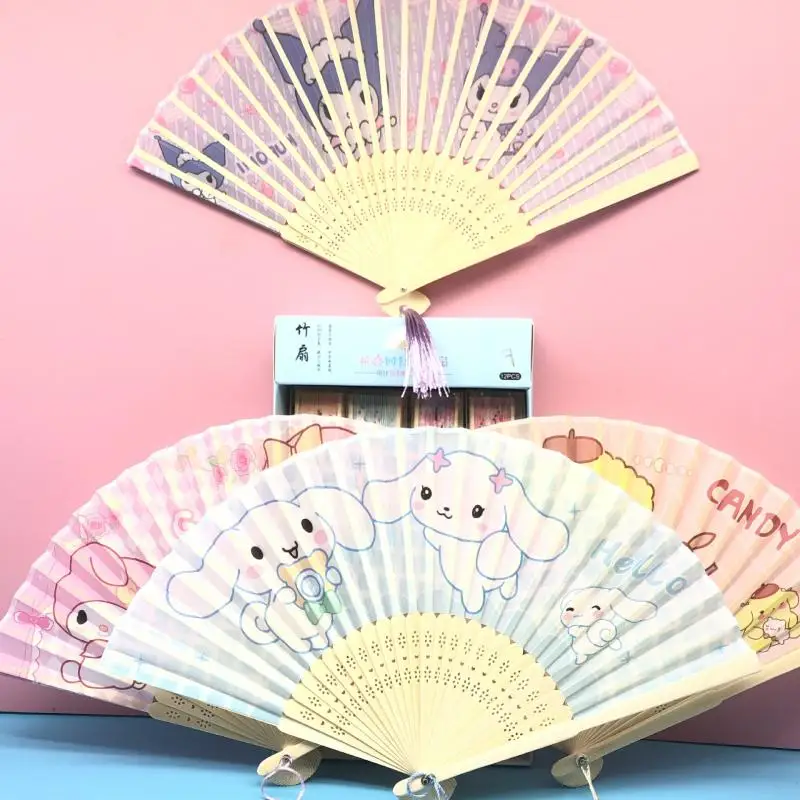 Anime Kuromi My Melody Cartoon Folding Fan Kawaii Summer Children's Student Girl Heart Portable Mini Japanese Cloth Small Fan
Anime Kuromi My Melody Cartoon Folding Fan Kawaii Summer Children's Student Girl Heart Portable Mini Japanese Cloth Small Fan