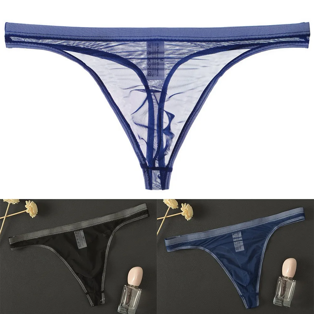 Men's Underwear T-Back Thong Ice Silk G-String Sexy Breathable Tangas Sheer Mesh See Through Underpant Lingeries Male Panties
Men's Underwear T-Back Thong Ice Silk G-String Sexy Breathable Tangas Sheer Mesh See Through Underpant Lingeries Male Panties
