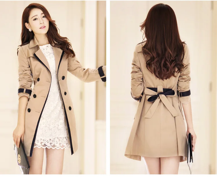 2022 Autumn Winter New Women's Top Coat Fashion Color Matching Korean Version Double-breasted Trench Coat Women
2022 Autumn Winter New Women's Top Coat Fashion Color Matching Korean Version Double-breasted Trench Coat Women