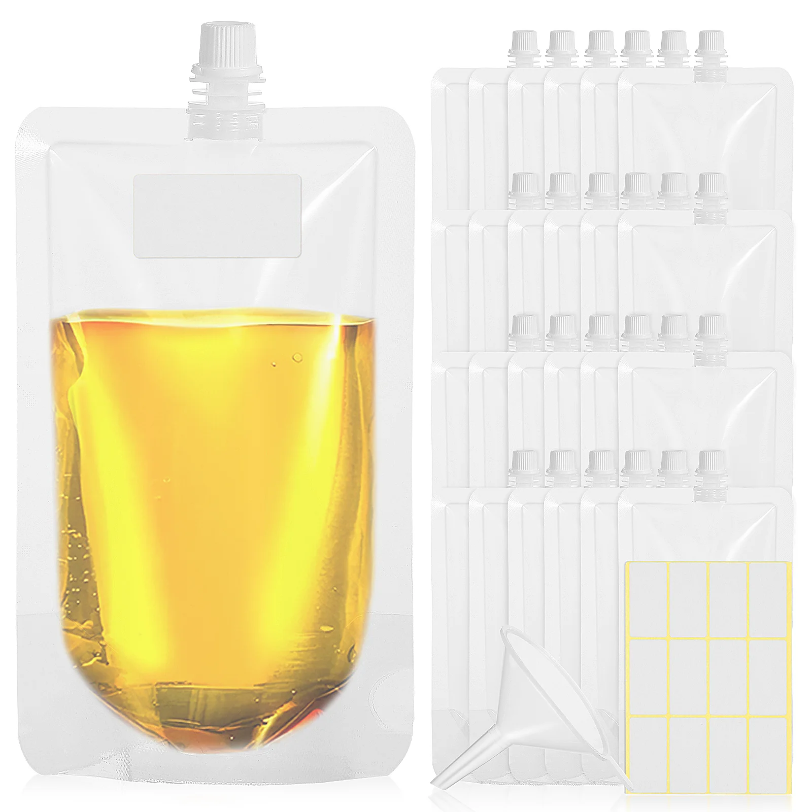 25Pcs Leak-proof Drink Pouches Drinking Flasks Drink Bags for Outdoor Sports Party
25Pcs Leak-proof Drink Pouches Drinking Flasks Drink Bags for Outdoor Sports Party