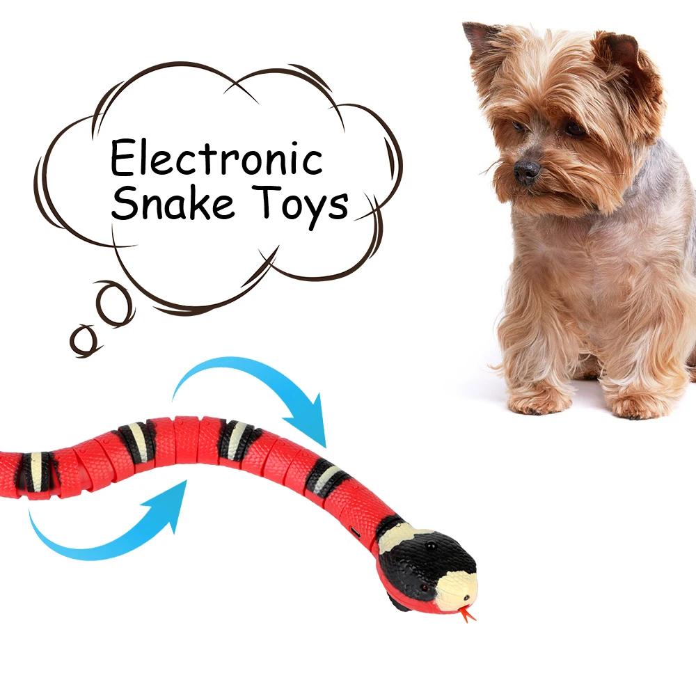 

Электронная змея, перезаряжаемая через USB умная Чувствительная интерактивная игрушка для котят, игрушки для самостоятельной игры, автомати...