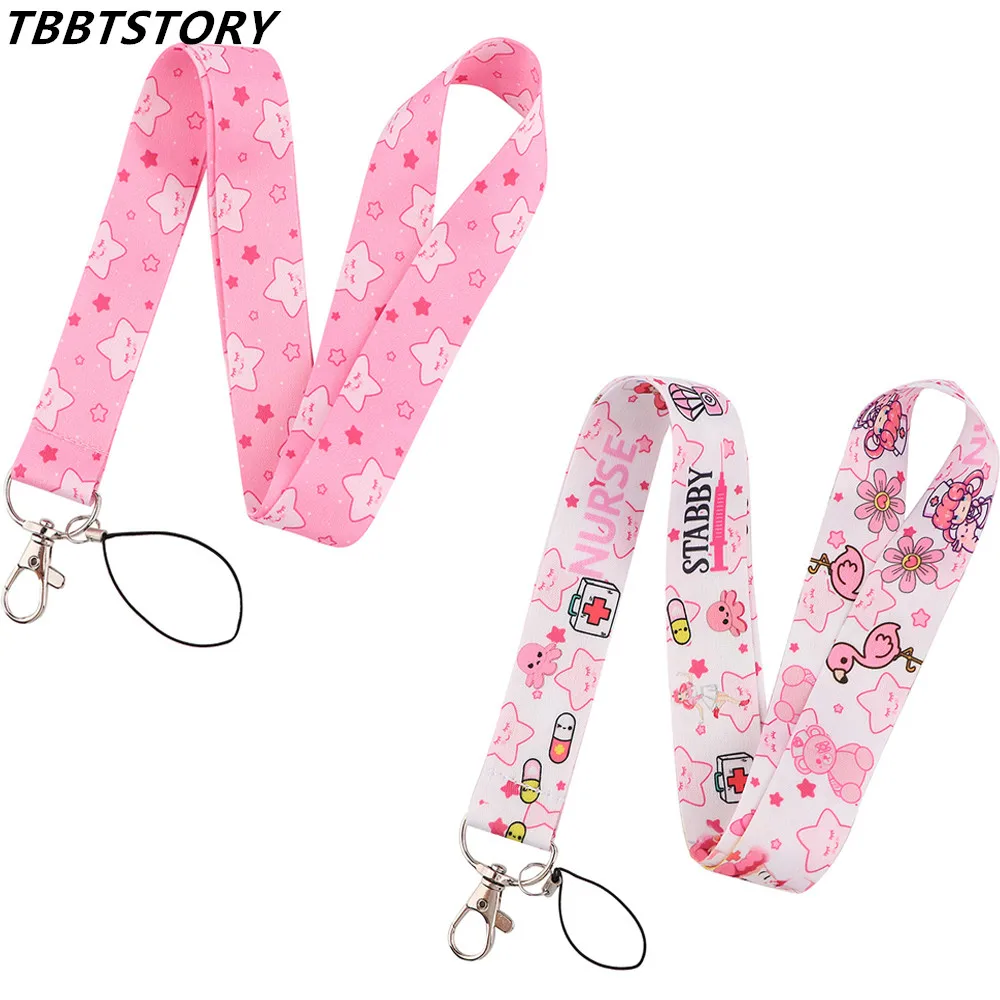 Cartoon Cute Pink Stars Medical Lanyard USB ID Badge Holder Lanyard For Keys Whistle Camera Cool Phone Neck Strap DIY Hang Rope
Cartoon Cute Pink Stars Medical Lanyard USB ID Badge Holder Lanyard For Keys Whistle Camera Cool Phone Neck Strap DIY Hang Rope