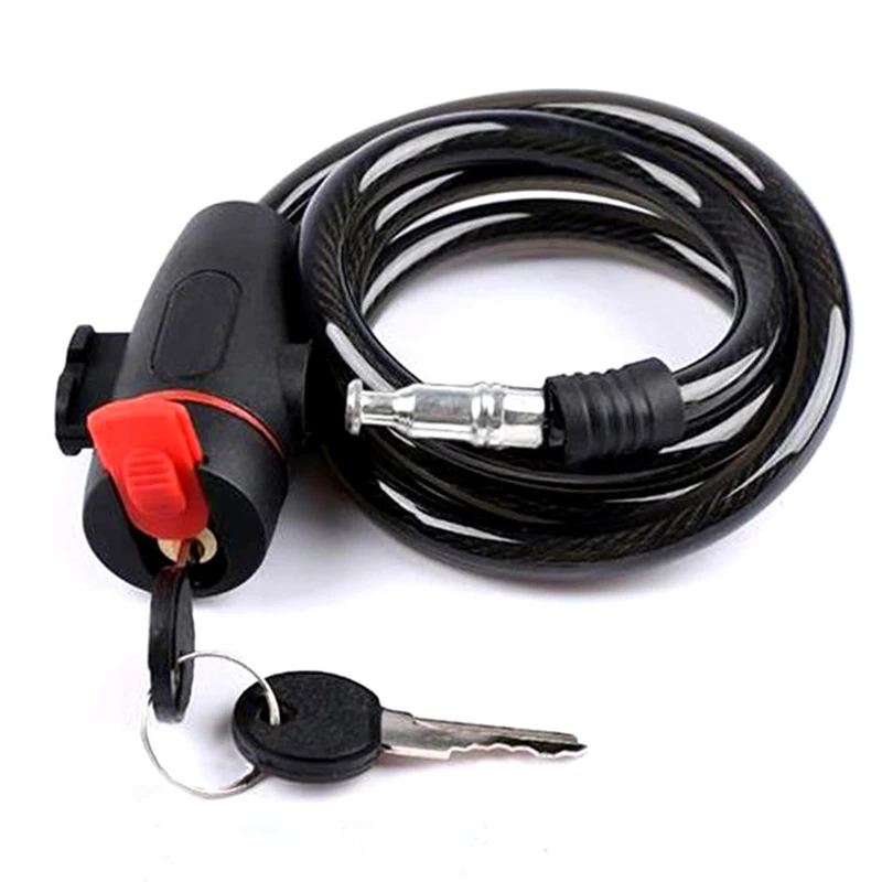 Theft Spiral Stainless Steel Cable Bike Lock For Cycling Anti-Theft Chain Wire Bicycle Security Lock With 2 Key Bike Accessories
Theft Spiral Stainless Steel Cable Bike Lock For Cycling Anti-Theft Chain Wire Bicycle Security Lock With 2 Key Bike Accessories